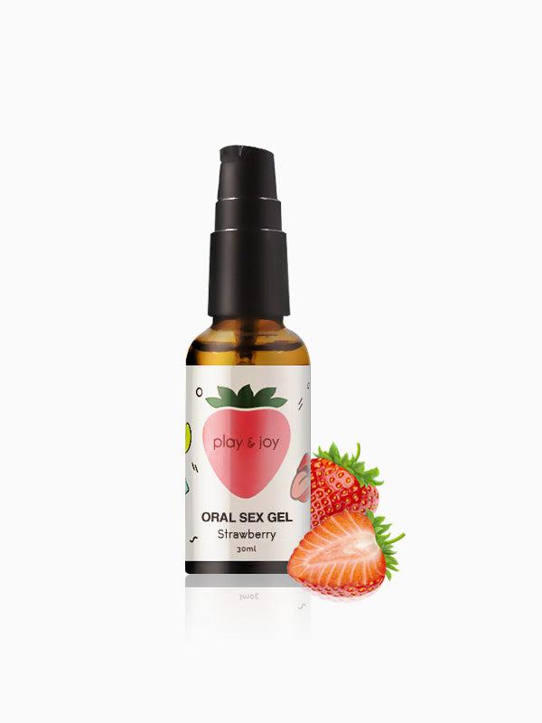 Play & Joy - Strawberry Oral Sex Gel Edible Personal Lubricant-Juicy Missy